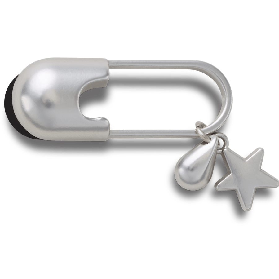 Silver Meta Safety Pin Jibbitz™ charms - Crocs sale