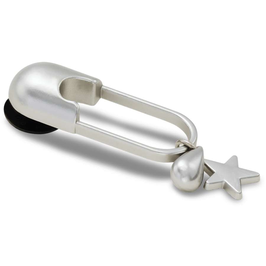 Silver Meta Safety Pin Jibbitz™ charms - Crocs sale