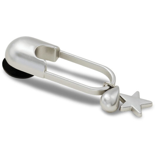 Silver Meta Safety Pin Jibbitz™ charms - Crocs sale
