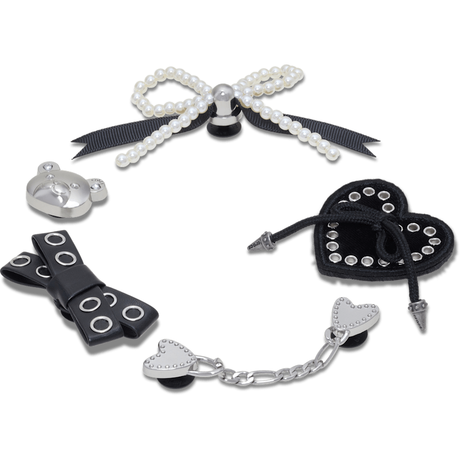 Indie Luxe Silver 5 Pack Jibbitz™ charms - Crocs sale