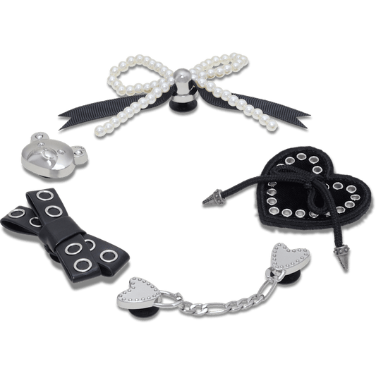 Indie Luxe Silver 5 Pack Jibbitz™ charms - Crocs sale