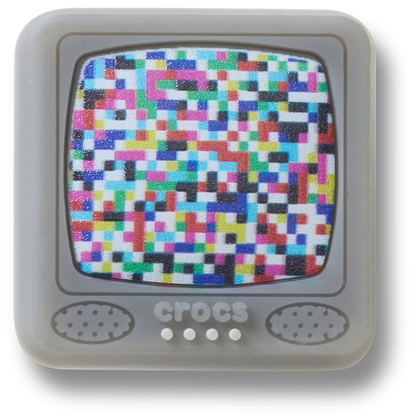 Lights Up Pixelated TV Jibbitz™ charms - Crocs US