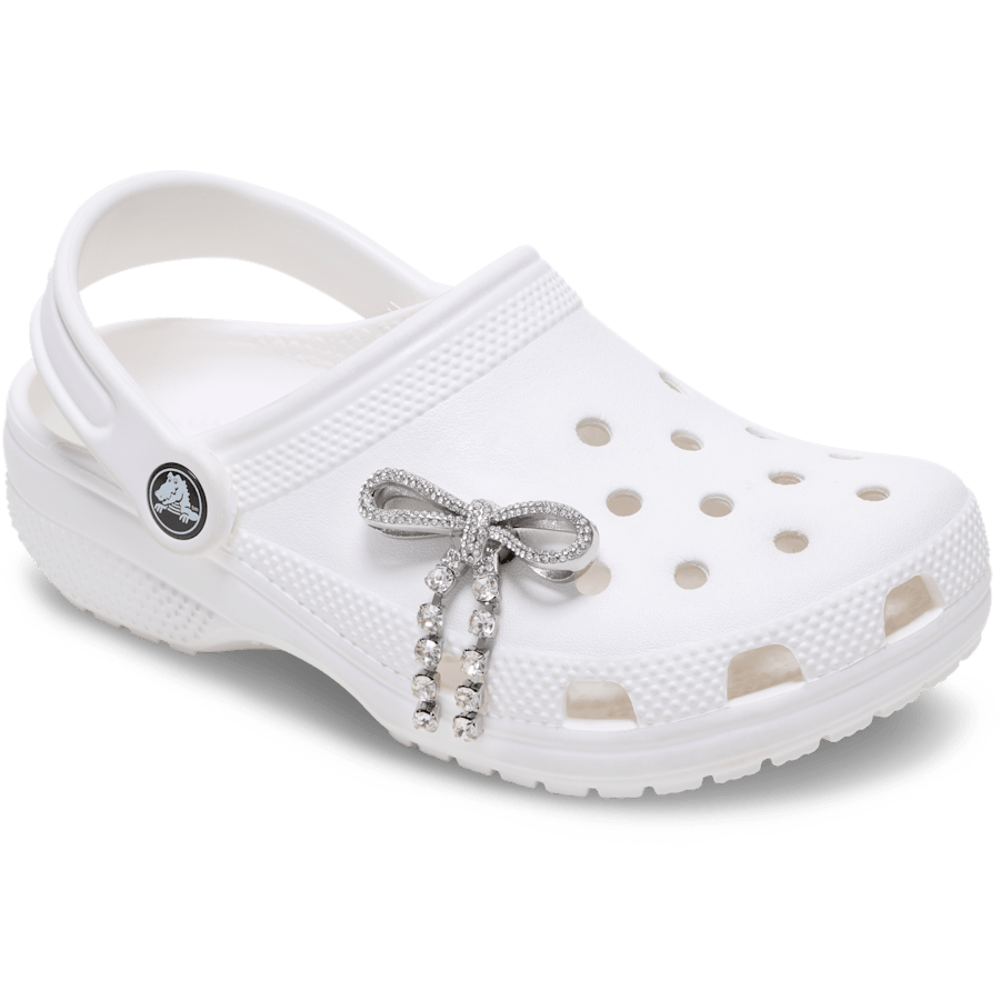 Silver Gem Bow Jibbitz™ charms - Crocs on sale