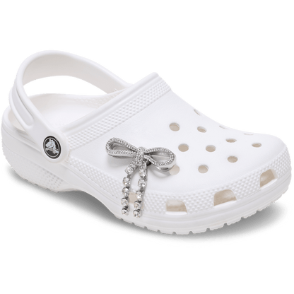 Silver Gem Bow Jibbitz™ charms - Crocs on sale