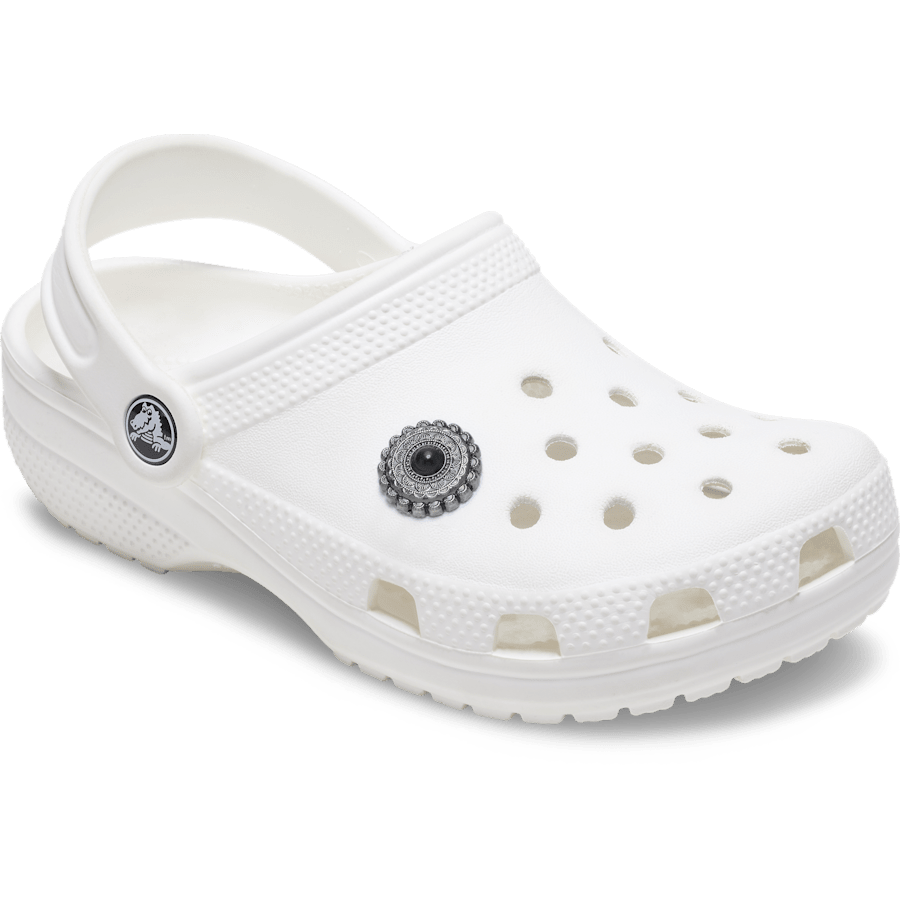 Silver and Black Emblem Jibbitz™ charms - Crocs near me