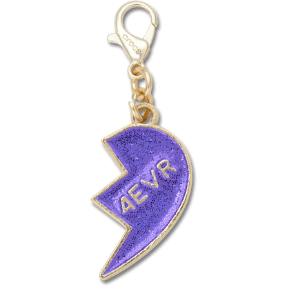 Purple Glitter BFF Charm Right Jibbitz Shoe Charm - Crocs discount