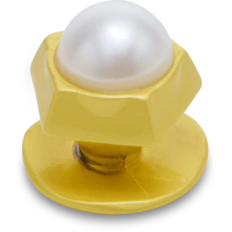 Gold Pentagon Pearl Jibbitz™ charms - Crocs for sale