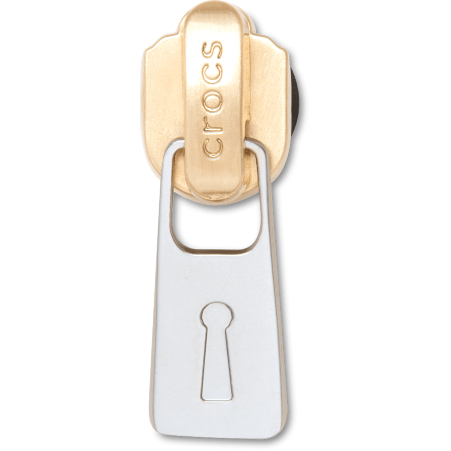 Gold and Silver Zipper Jibbitz™ charms - Crocs on sale