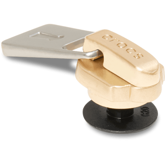 Gold and Silver Zipper Jibbitz™ charms - Crocs on sale
