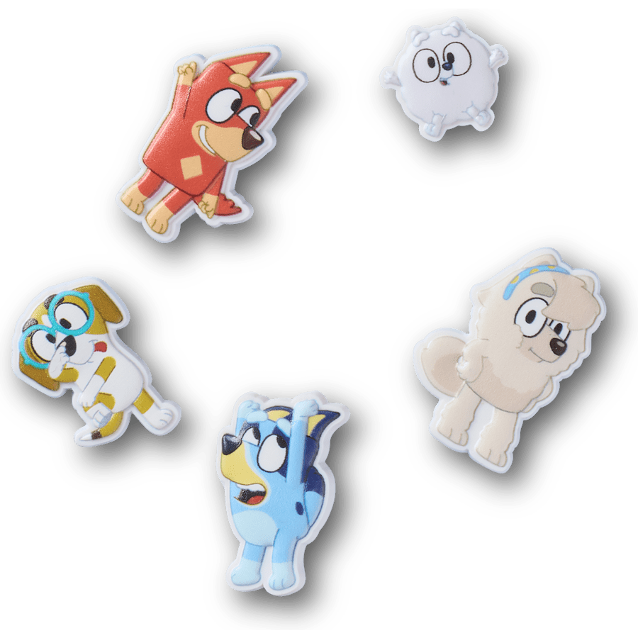 Bluey 5 Pack Jibbitz Shoe Charm - Crocs for sale