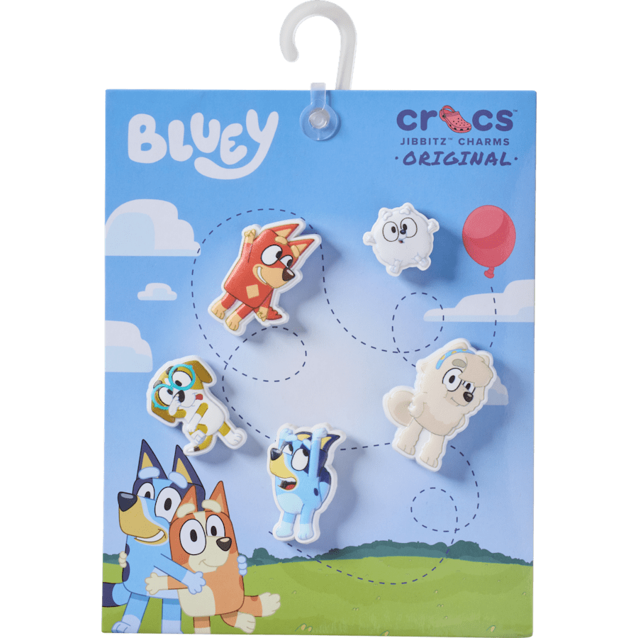 Bluey 5 Pack Jibbitz Shoe Charm - Crocs for sale