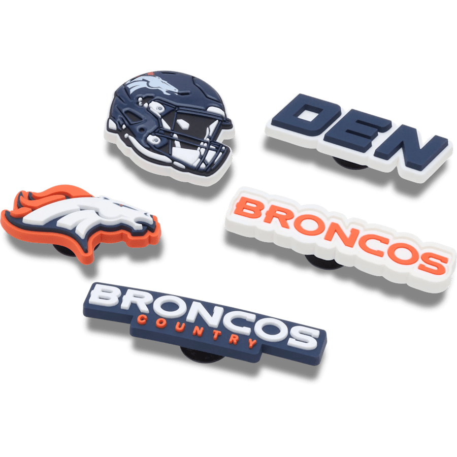 NFL Denver Broncos 5 Pack Jibbitz Shoe Charm - Crocs sale