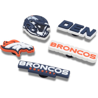 NFL Denver Broncos 5 Pack Jibbitz Shoe Charm - Crocs sale