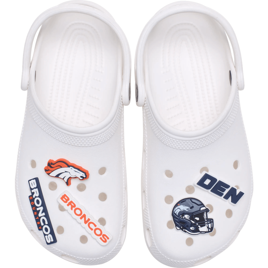 NFL Denver Broncos 5 Pack Jibbitz Shoe Charm - Crocs sale