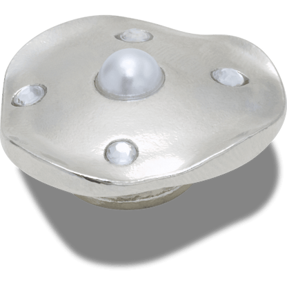 Silver and Pearl Disc Jibbitz™ charms - Crocs US