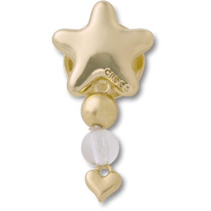 Gold Star with Heart Dangle Jibbitz™ charms - Crocs for sale