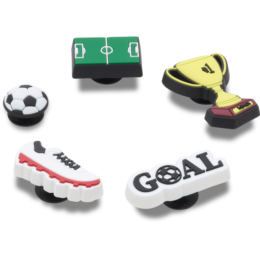 Soccer Star 5 Pack Jibbitz™ charms - Crocs US