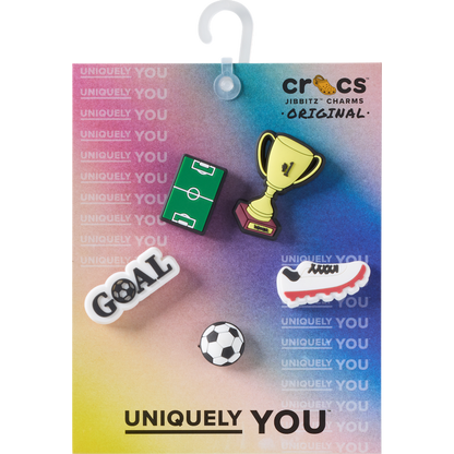 Soccer Star 5 Pack Jibbitz™ charms - Crocs US