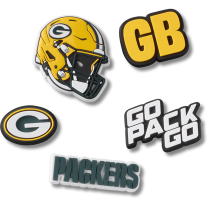 NFL Green Bay Packers 5 Pack Jibbitz Shoe Charm - Crocs US