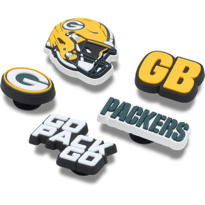 NFL Green Bay Packers 5 Pack Jibbitz Shoe Charm - Crocs US
