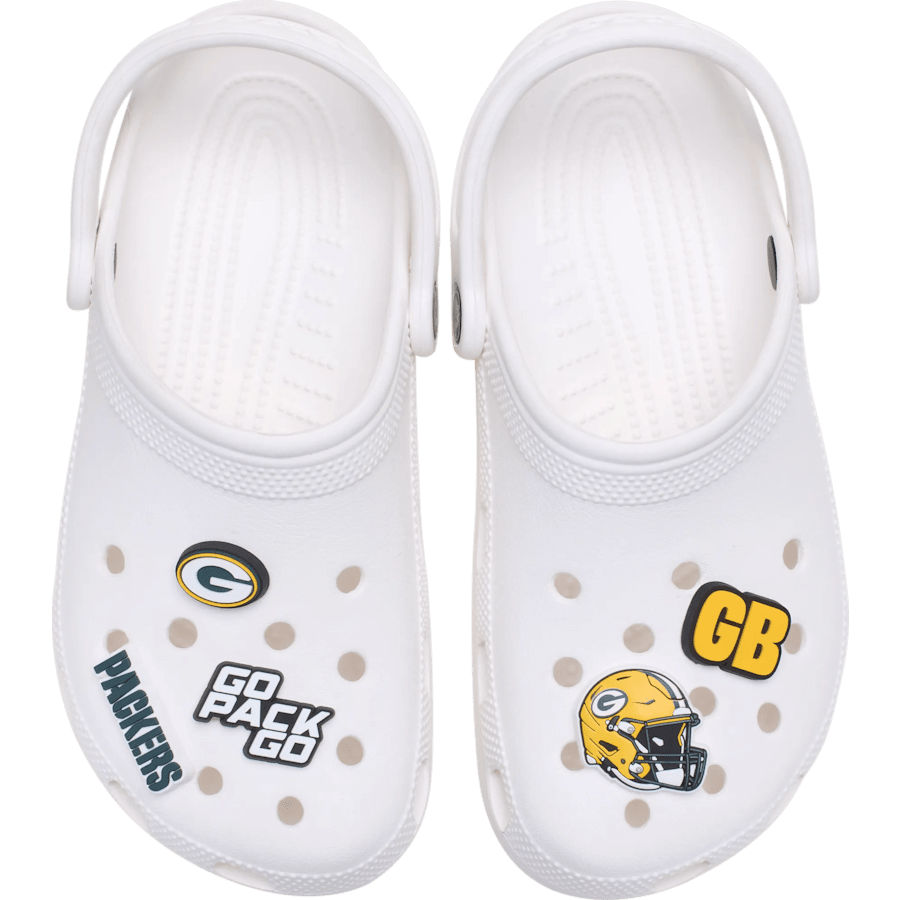 NFL Green Bay Packers 5 Pack Jibbitz Shoe Charm - Crocs US
