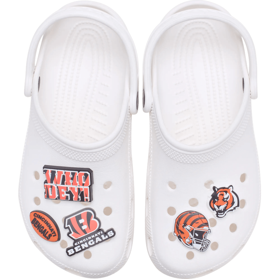 NFL Cincinnati Bengals 5 Pack Jibbitz Shoe Charm - Crocs for sale