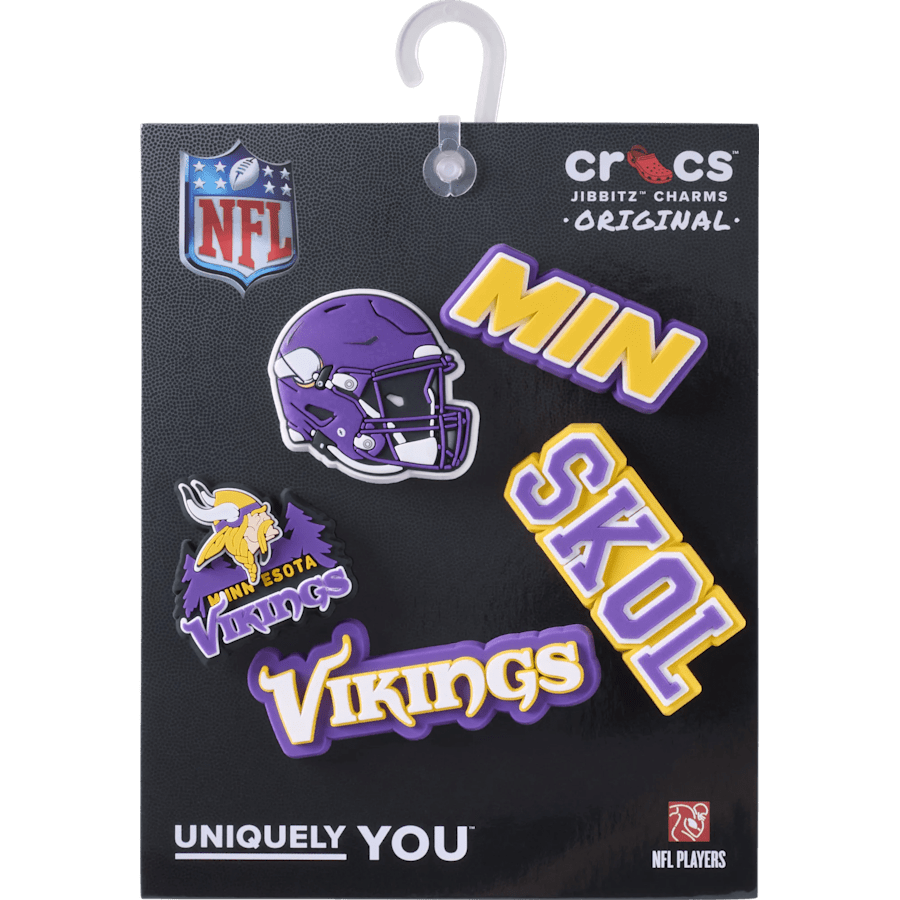 NFL Minnesota Vikings 5 Pack Jibbitz Shoe Charm - Crocs sale