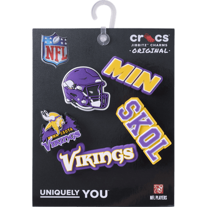 NFL Minnesota Vikings 5 Pack Jibbitz Shoe Charm - Crocs sale