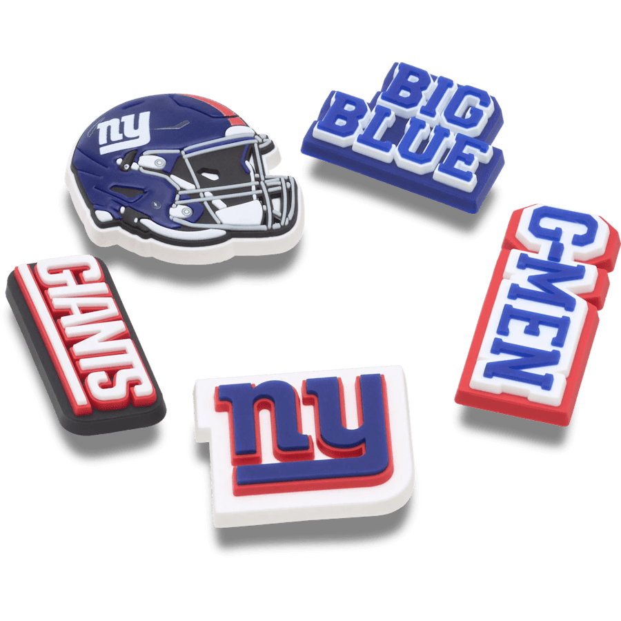 NFL New York Giants 5 Pack Jibbitz Shoe Charm - Crocs outlet