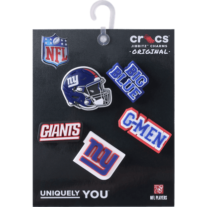 NFL New York Giants 5 Pack Jibbitz Shoe Charm - Crocs outlet