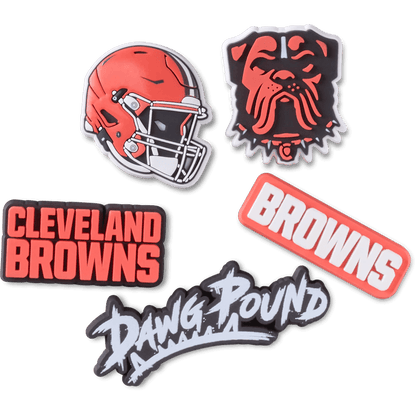 NFL Cleveland Browns 5 Pack Jibbitz Shoe Charm - Crocs for sale
