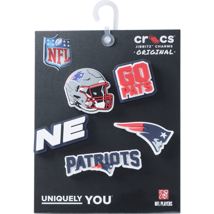 NFL New England Patriots 5 Pack Jibbitz Shoe Charm - Crocs on sale