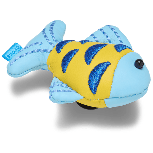 Blue and Gold Sparkle Fish Jibbitz™ charms - Crocs discount