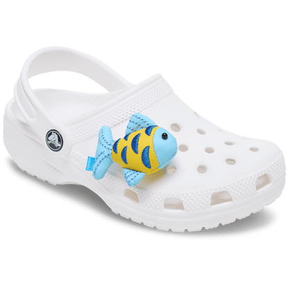 Blue and Gold Sparkle Fish Jibbitz™ charms - Crocs discount