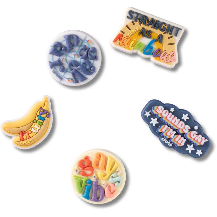 Irreverent Pride 5 Pack Jibbitz™ charms - Crocs US