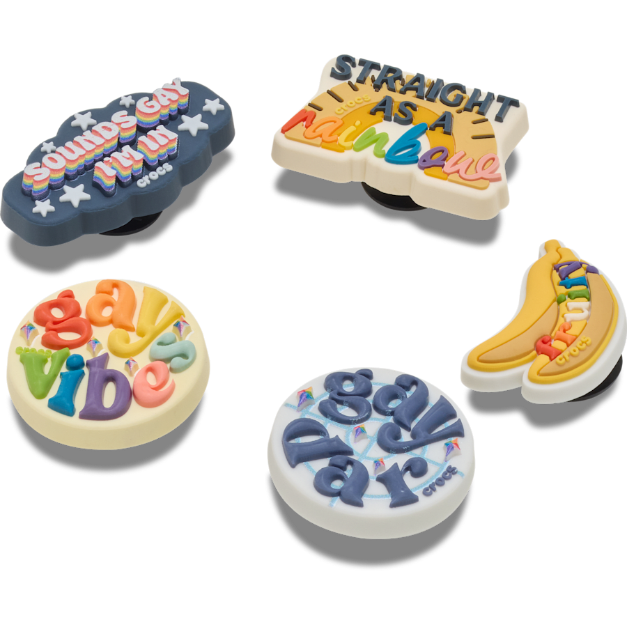Irreverent Pride 5 Pack Jibbitz™ charms - Crocs US