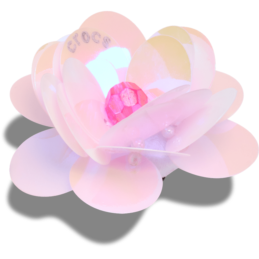 Sequin Pink Flower Jibbitz™ charms - Crocs near me