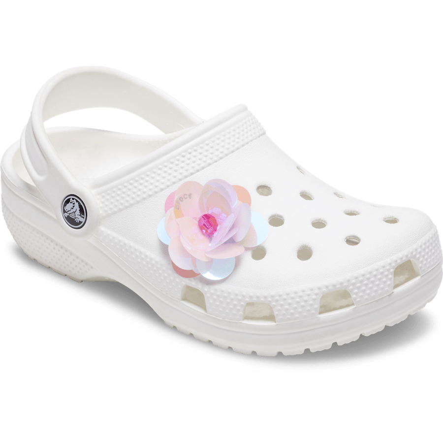 Sequin Pink Flower Jibbitz™ charms - Crocs near me