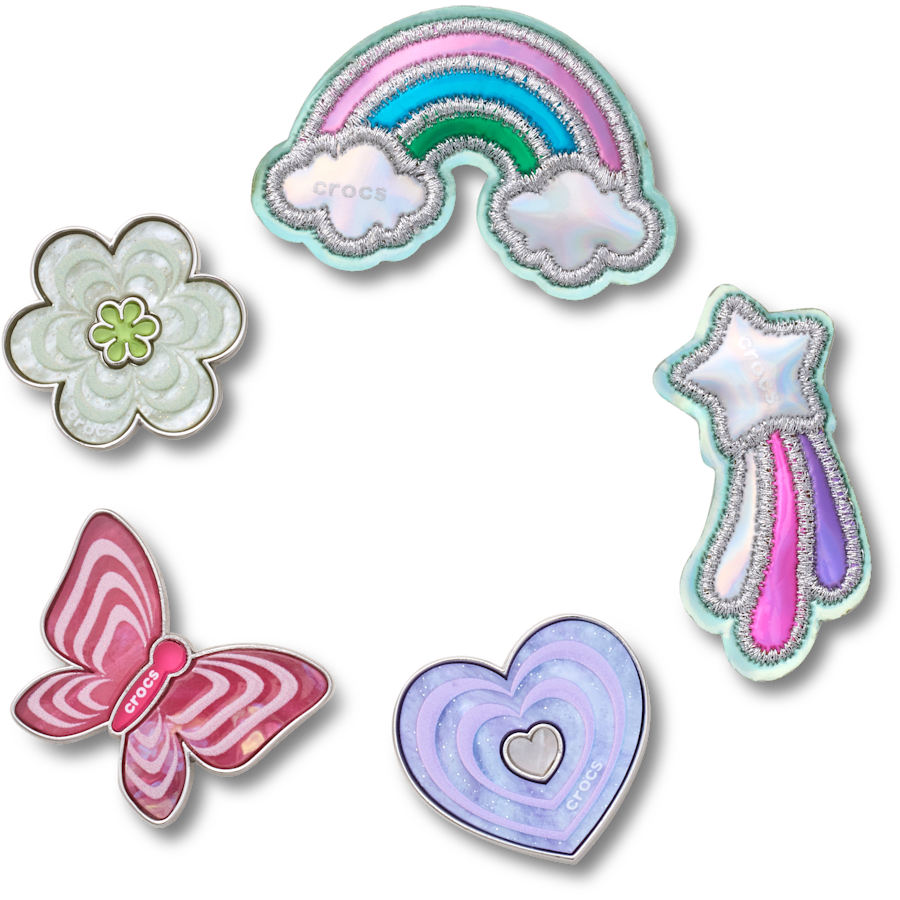 Funky Girly Icons 5 Pack Jibbitz™ charms - Crocs on sale