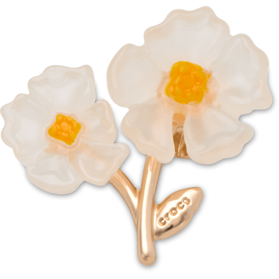 White Floral Blossom Jibbitz™ charms - Crocs sale