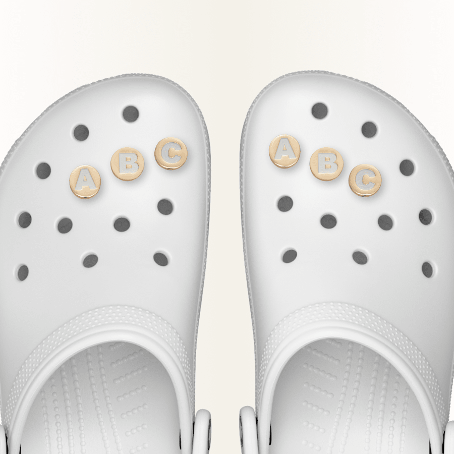 Gold Letter A-Z Jibbitz Shoe Charm - Crocs online