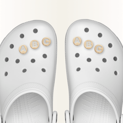 Gold Letter A-Z Jibbitz Shoe Charm - Crocs online
