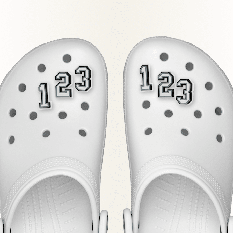 Number 0-9 Jibbitz Shoe Charm - Crocs for sale