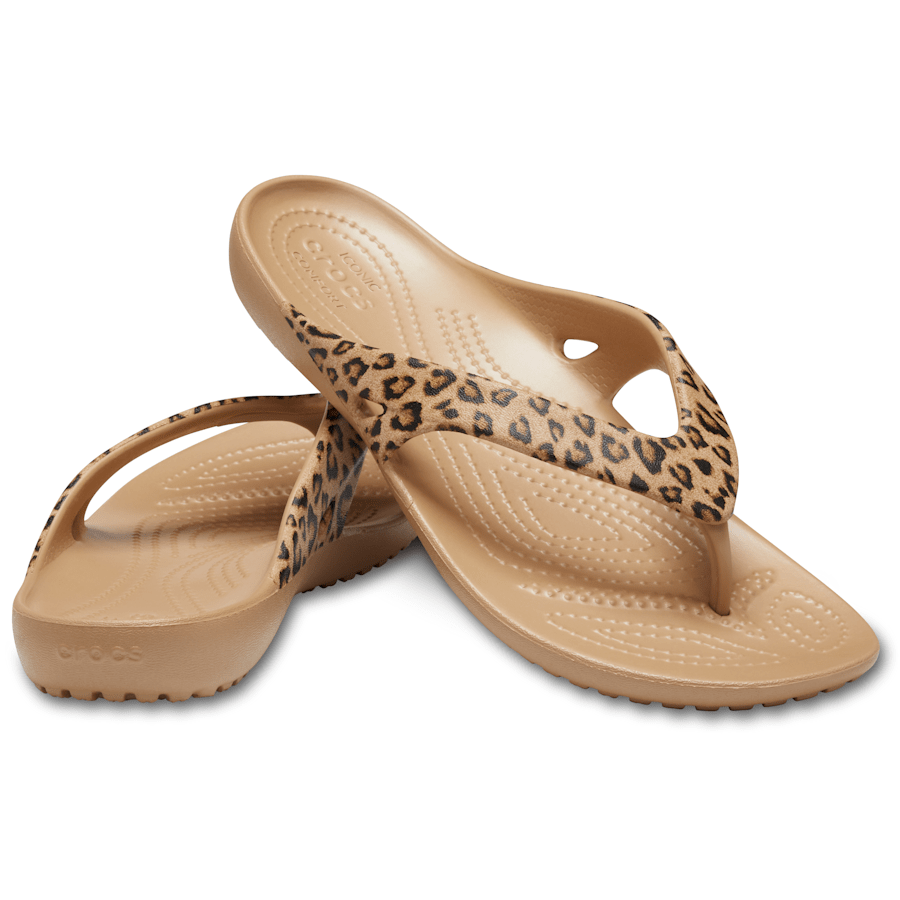 Women's Kadee II Leopard Flip - Crocs sale