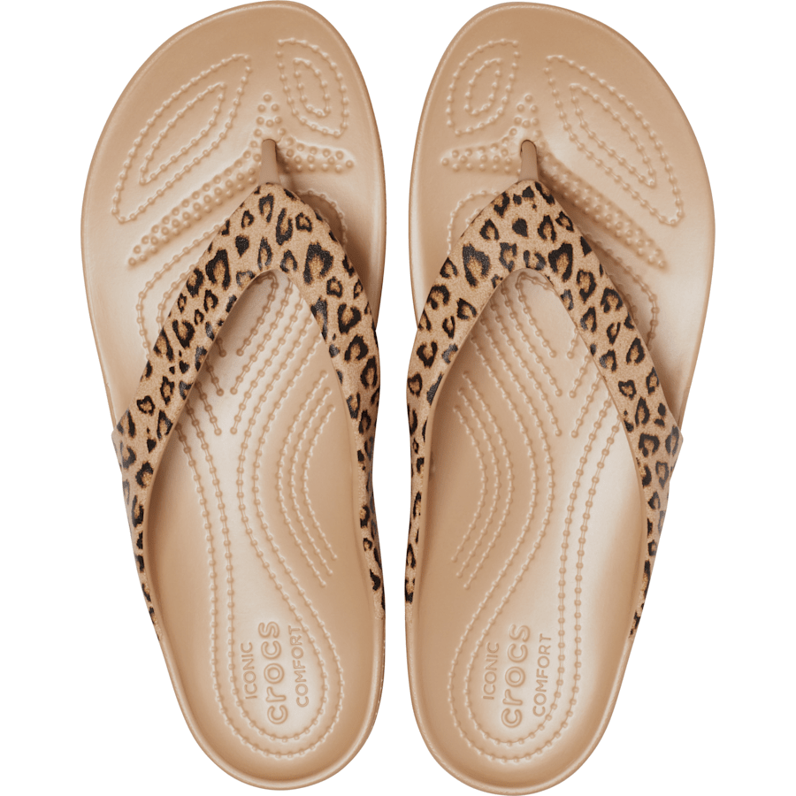Women's Kadee II Leopard Flip - Crocs sale