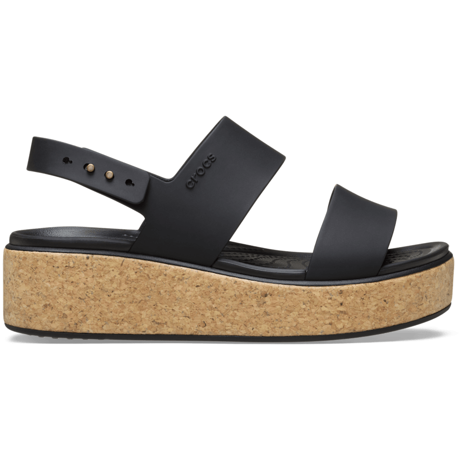 Brooklyn Cork Low Wedge - Crocs discount