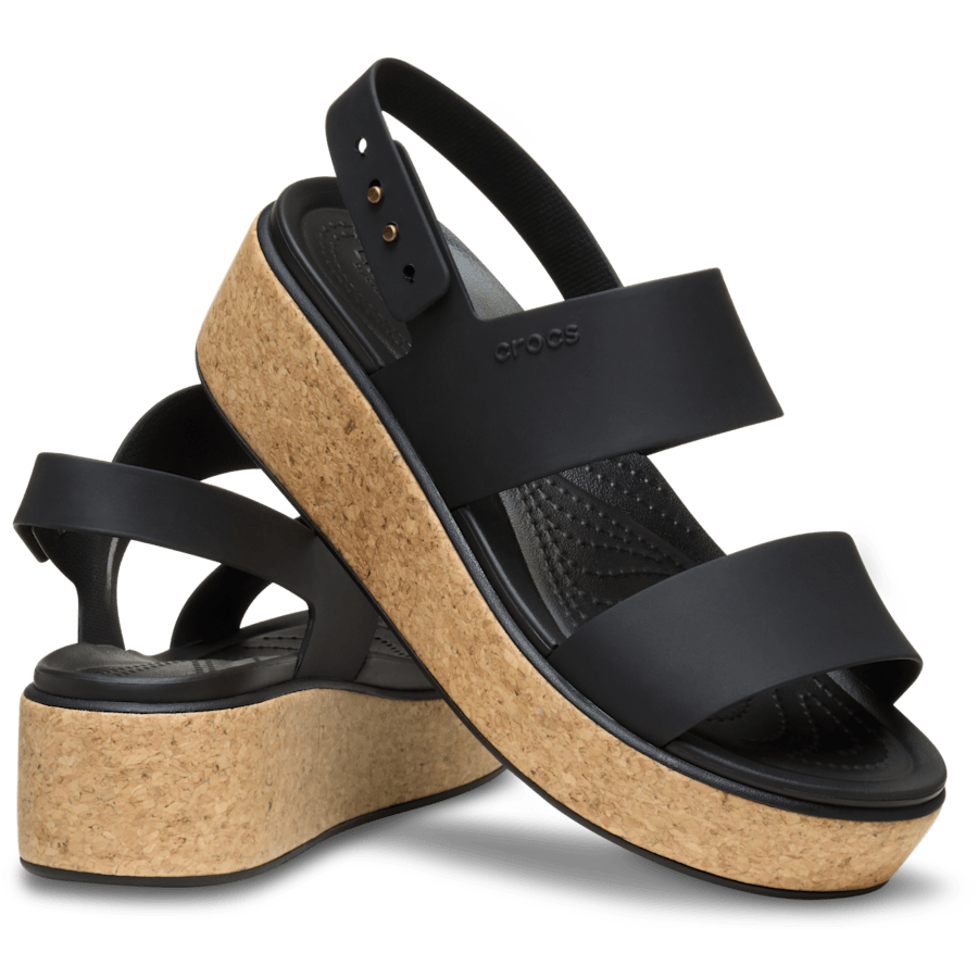 Brooklyn Cork Low Wedge - Crocs discount