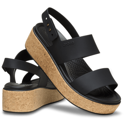 Brooklyn Cork Low Wedge - Crocs discount