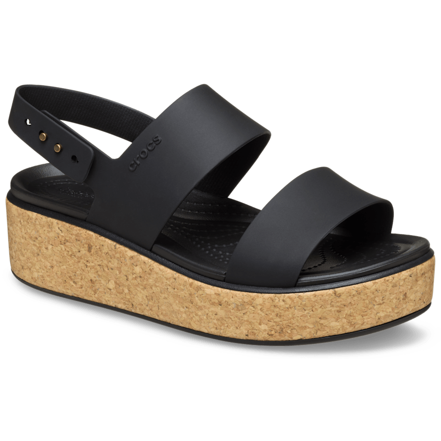 Brooklyn Cork Low Wedge - Crocs discount