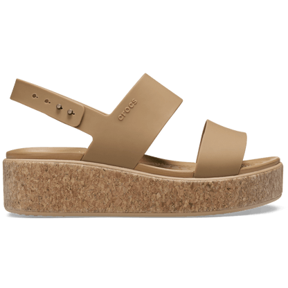 Brooklyn Cork Low Wedge - Crocs discount
